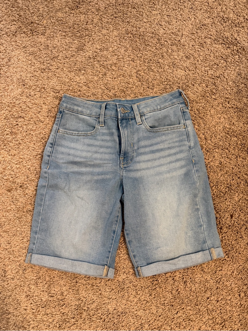 Old Navy Light Blue Denim Bermuda Shorts